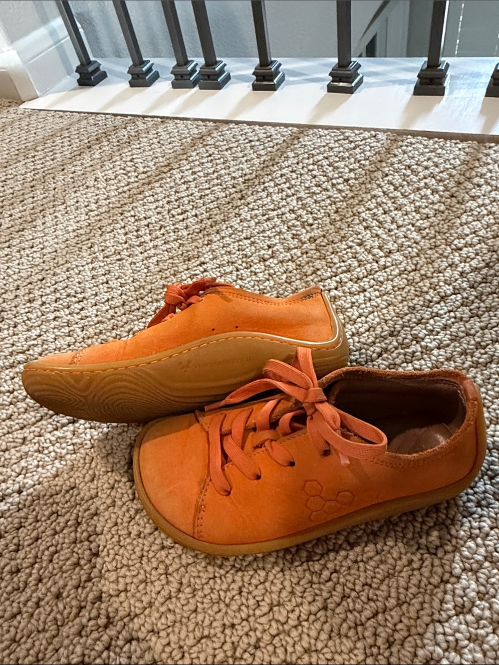 Vivo barefoot Kids Orange Lace-Up Sneakers